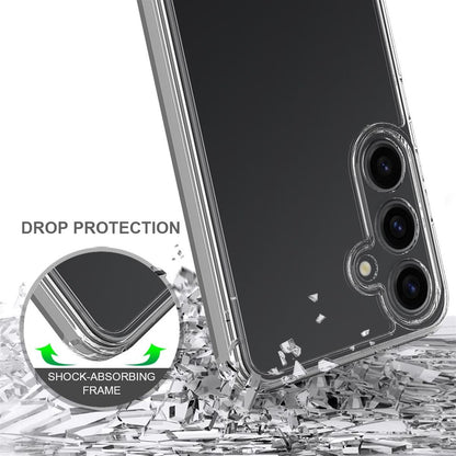 Hülle für Samsung Galaxy A55 5G Handy Case Hybrid Silikon Bumper Cover Klar