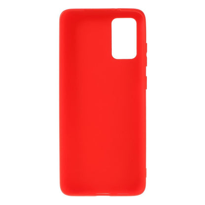 Hülle für Samsung Galaxy A41 Handyhülle Silikon Case Cover Bumper Matt Rot