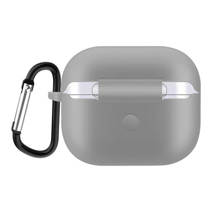 Hülle für Apple AirPods 3 Silikon Case Cover Etui Bumper Schutzhülle Tasche Grau