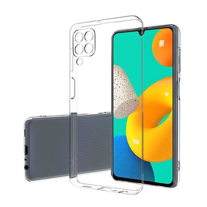 Hülle für Samsung Galaxy M32 Handyhülle Silikon Cover Case Bumper Etui klar