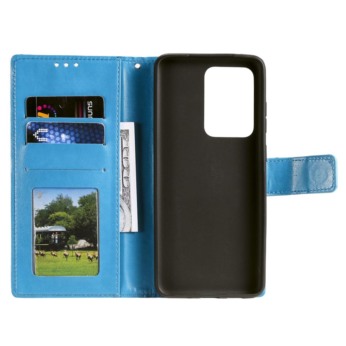 Hülle für Samsung Galaxy Note20 Ultra Handyhülle Flip Case Cover Mandala Blau