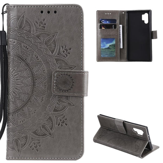 Hülle für Samsung Galaxy A32 5G Handy Tasche Flip Case Cover Mandala Grau