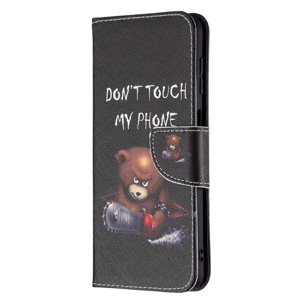 Hülle für Samsung Galaxy M32 Handyhülle Flip Case Cover Etui Tasche Motiv Bär