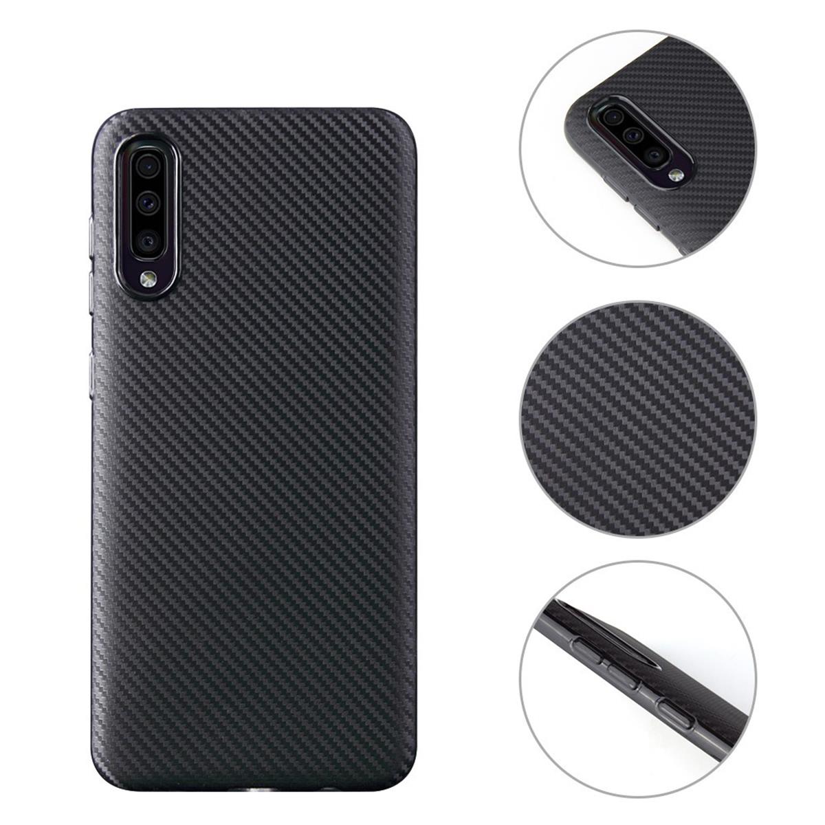 Hülle für Samsung Galaxy A50/A30s Handyhülle Silikon Case Schutzhülle Carbon Farben