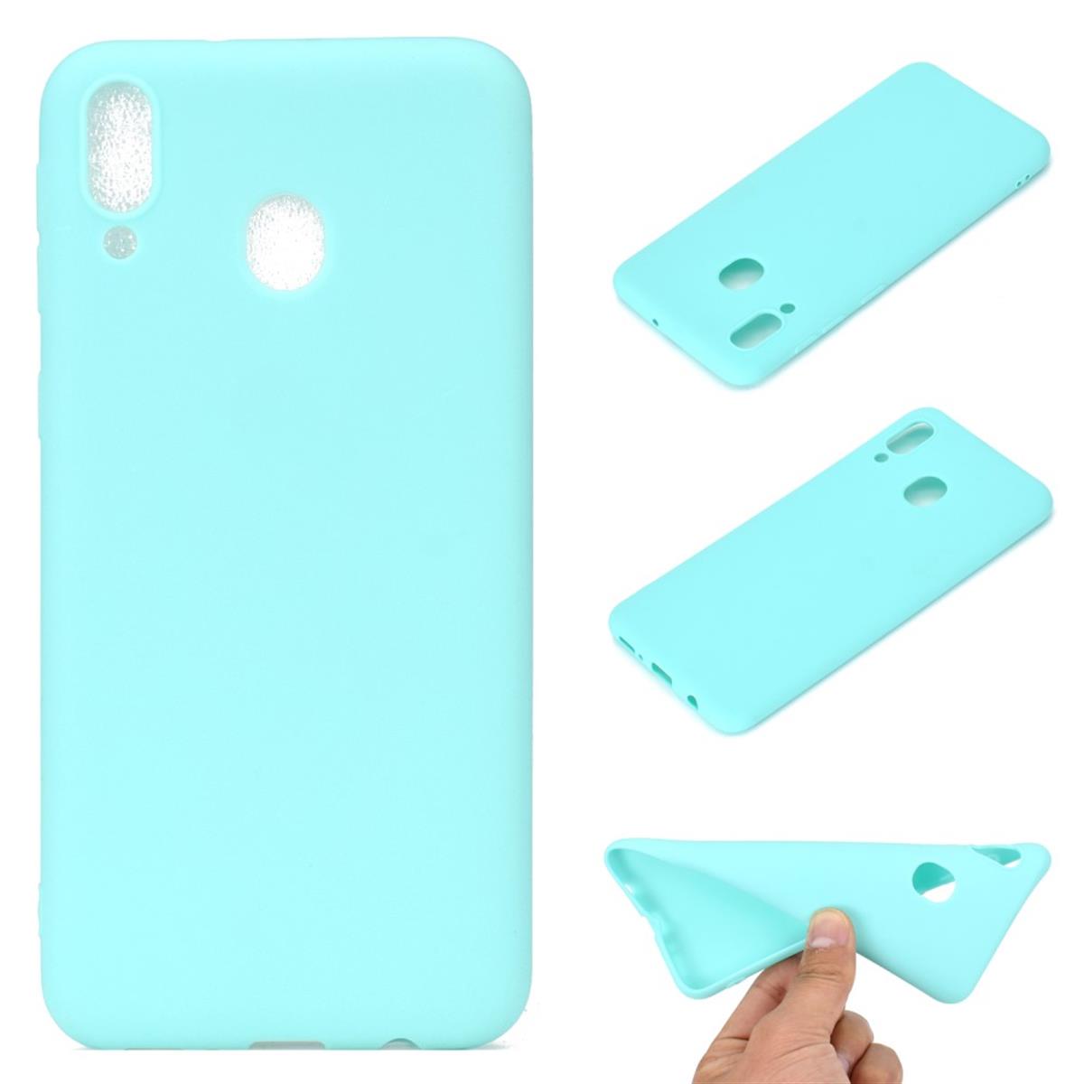 Hülle für Samsung Galaxy A30 Handyhülle Silikon Schutzhülle Cover matt Grün