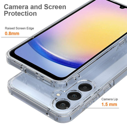 Hülle für Samsung Galaxy A35 5G Handy Case Hybrid Silikon Bumper Cover Klar