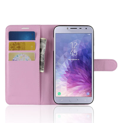 Hülle für Samsung Galaxy J4 2018 Handyhülle Flip Case Schutzhülle Rosa