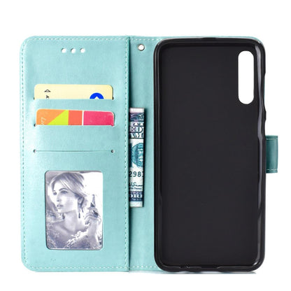 Hülle für Samsung Galaxy A70 Handyhülle Schutz Tasche Case Etui Cover Mandala Grün