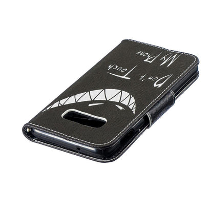 Hülle für Samsung Galaxy S10e Handyhülle Flip Case Schutzhülle Motiv Grinsen