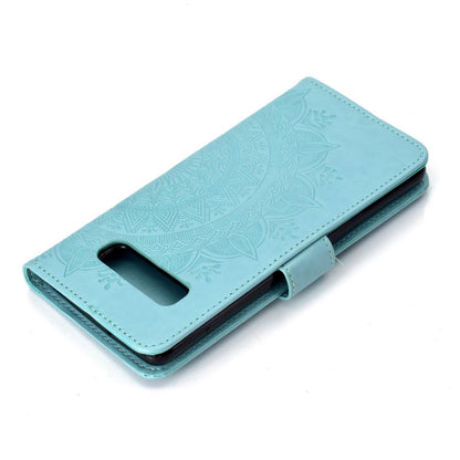 Hülle für Samsung Galaxy S10 Handyhülle Flip Case Cover Handytasche Mandala Mint