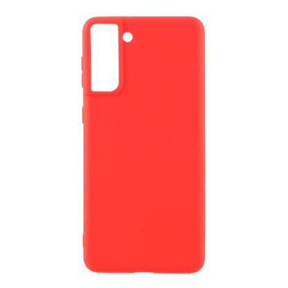 Hülle für Samsung Galaxy S21 FE Handyhülle Silikon Case Cover Bumper Matt Rot