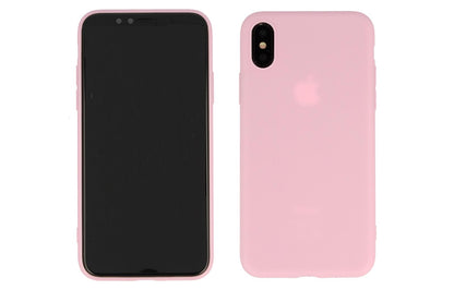 Hülle für Apple iPhone X/Xs Handyhülle Silikon Tasche Case Cover Rosa