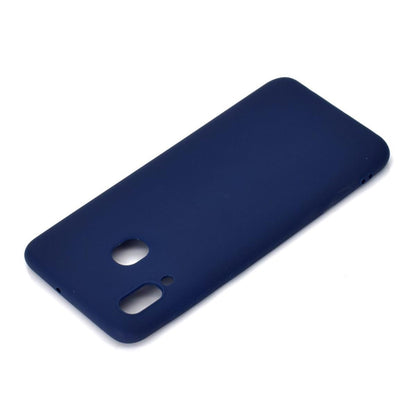 Hülle für Samsung Galaxy A30 Handyhülle Silikon Case Schutzhülle Etui matt Blau