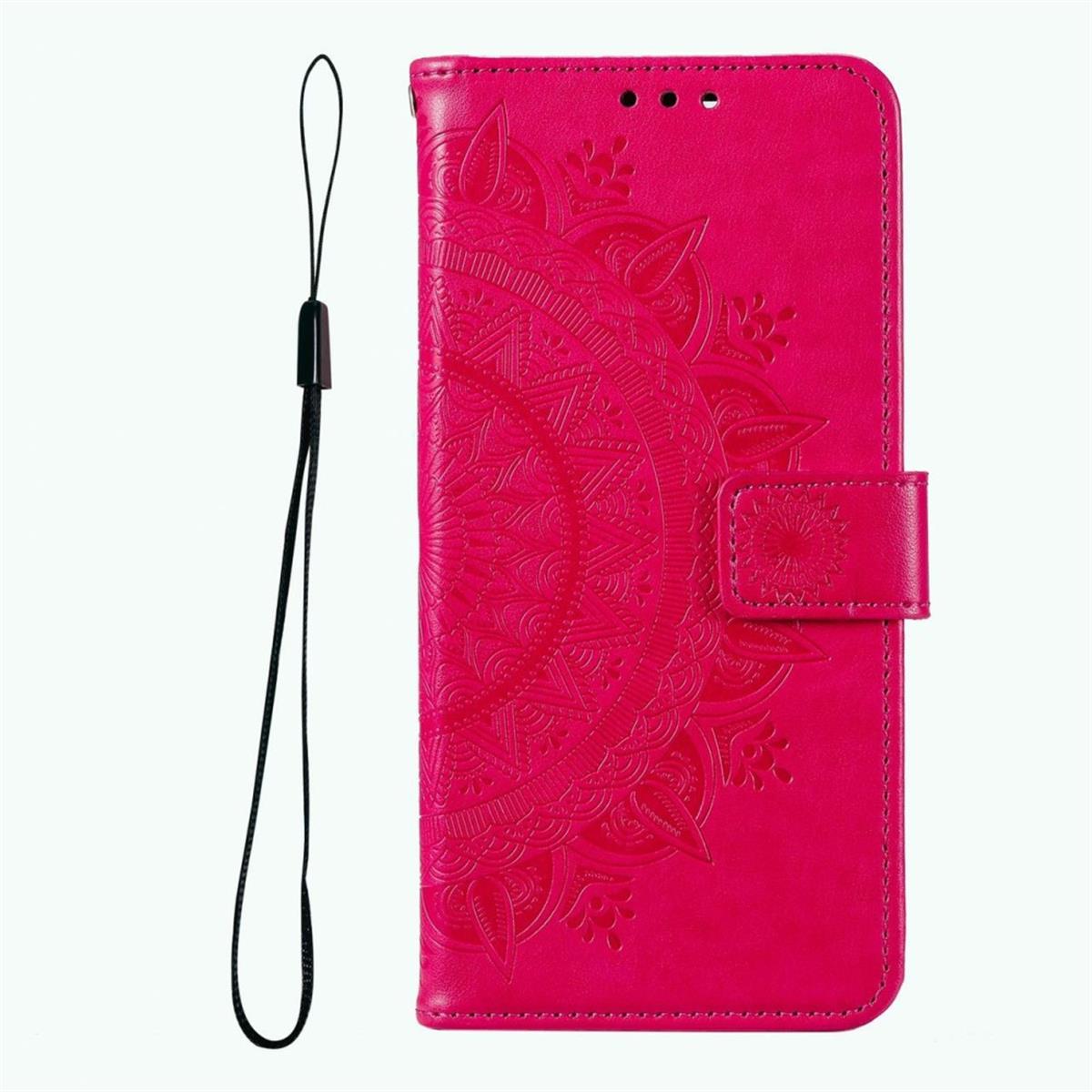 Hülle für Google Pixel 6 Pro Handyhülle Tasche Flip Case Cover Etui Mandala Pink