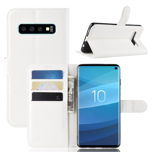 Hülle für Samsung Galaxy S10 Handyhülle Flip Case Handytasche Bumper Cover Weiß