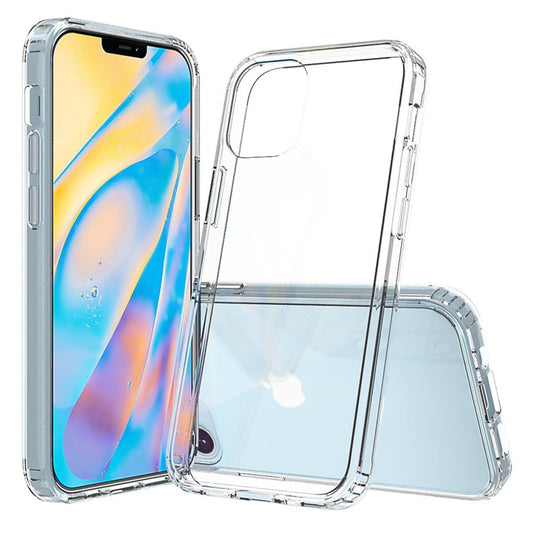 Hülle für Apple iPhone 12 Mini Handyhülle Hybrid Silikon Case Bumper Cover Klar