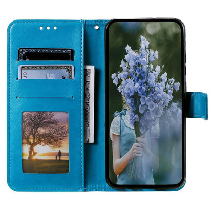 Hülle für Apple iPhone 14 Pro Handyhülle Flip Cover Case Etui Mandala Blau