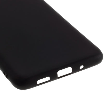 Hülle für Samsung Galaxy A41 Handyhülle Silikon Case Cover Bumper Matt Schwarz