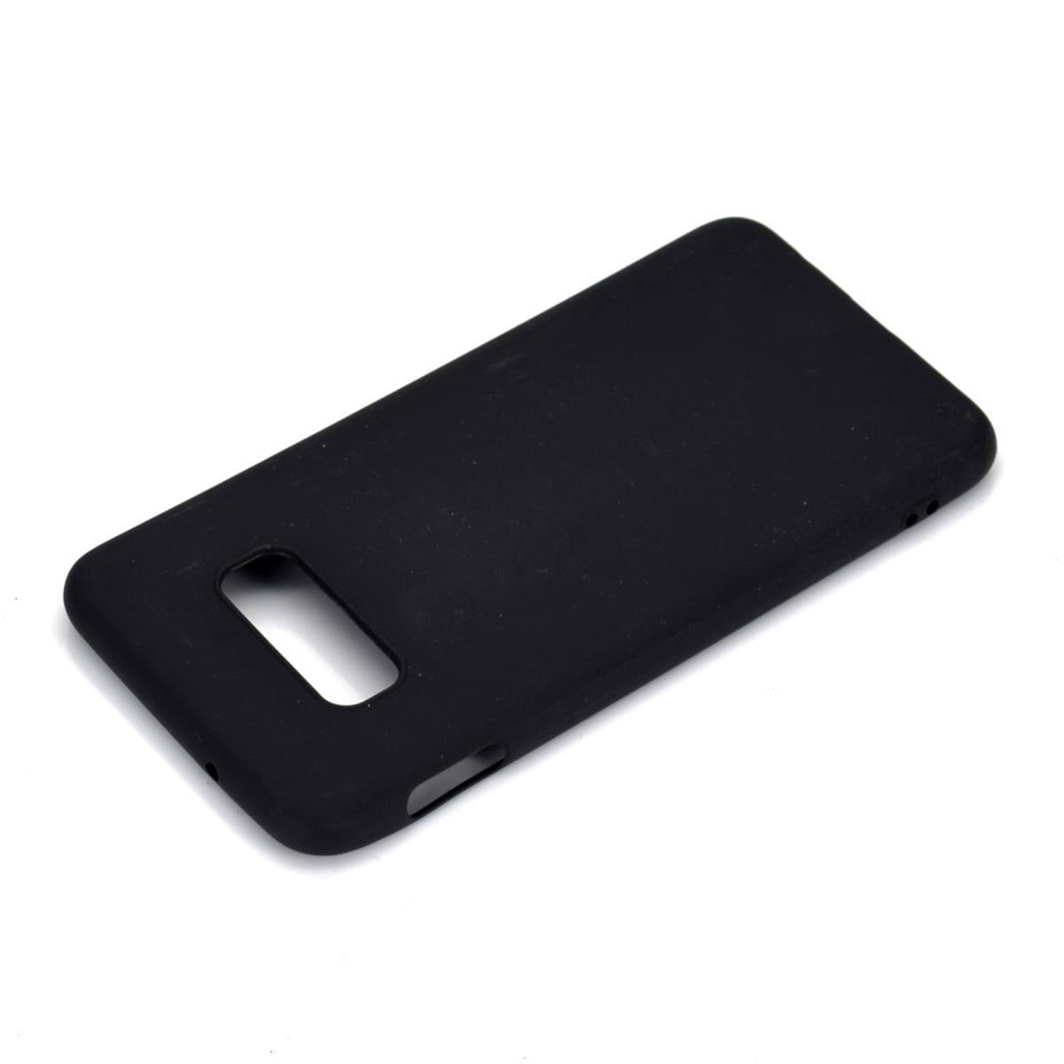 Hülle für Samsung Galaxy S10e Handyhülle Silikon Case Schutzhülle matt Schwarz