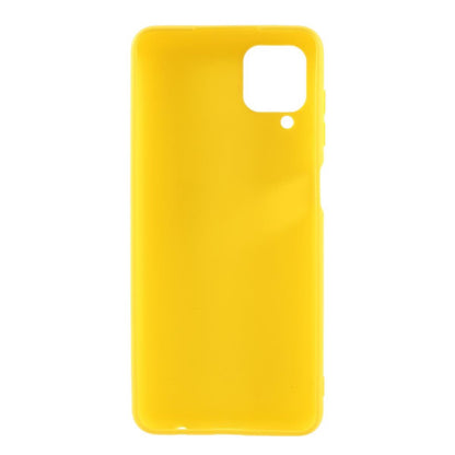 Hülle für Samsung Galaxy A12/M12 Handyhülle Silikon Case Cover Bumper Matt Gelb
