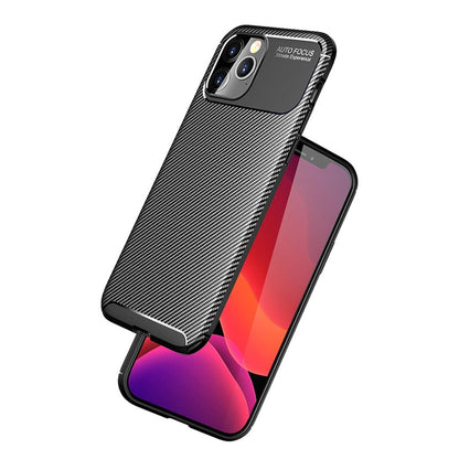 Hülle für Apple iPhone 12 Pro Max Handyhülle Silikon Case Cover Carbonfarben