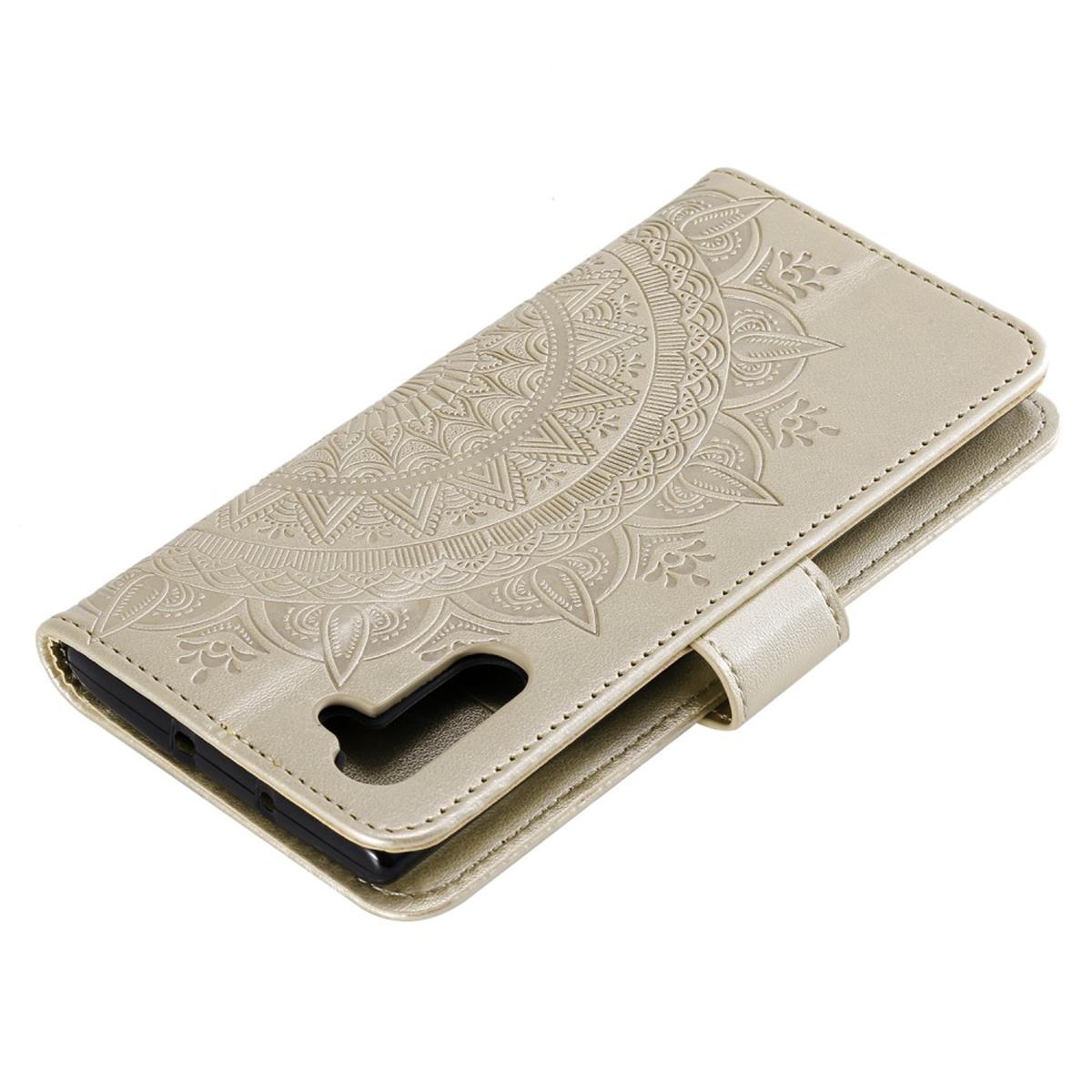 Hülle für Samsung Galaxy Note10 Handyhülle Schutz Tasche Flip Case Cover Mandala Gold