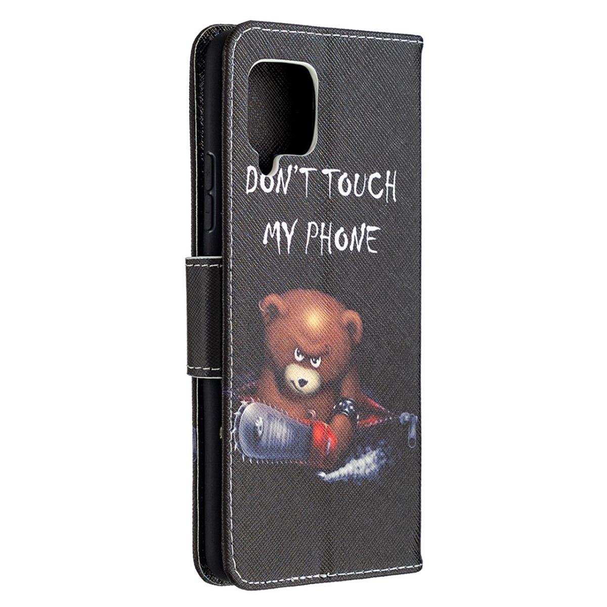 Hülle für Samsung Galaxy A42 5G Handyhülle Flip Case Cover Etui Tasche Motiv Bär