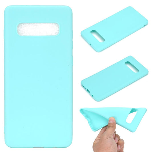 Hülle für Samsung Galaxy S10+ (Plus) Handyhülle Silikon Case Schutzhülle Grün