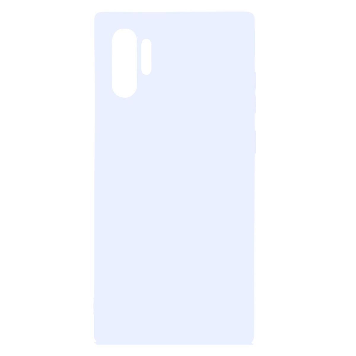 Hülle für Samsung Galaxy Note10+ (5G) Handyhülle Silikon Cover Schutzhülle Case matt Weiß