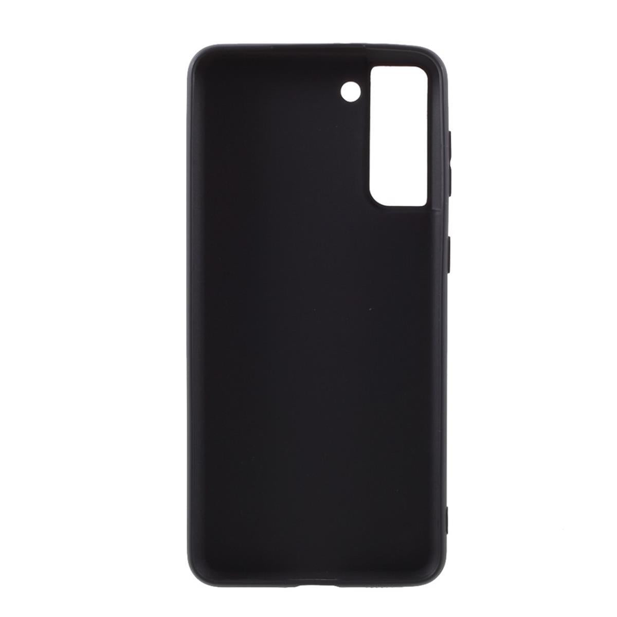 Hülle für Samsung Galaxy S21 FE Handyhülle Silikon Case Cover Matt Schwarz