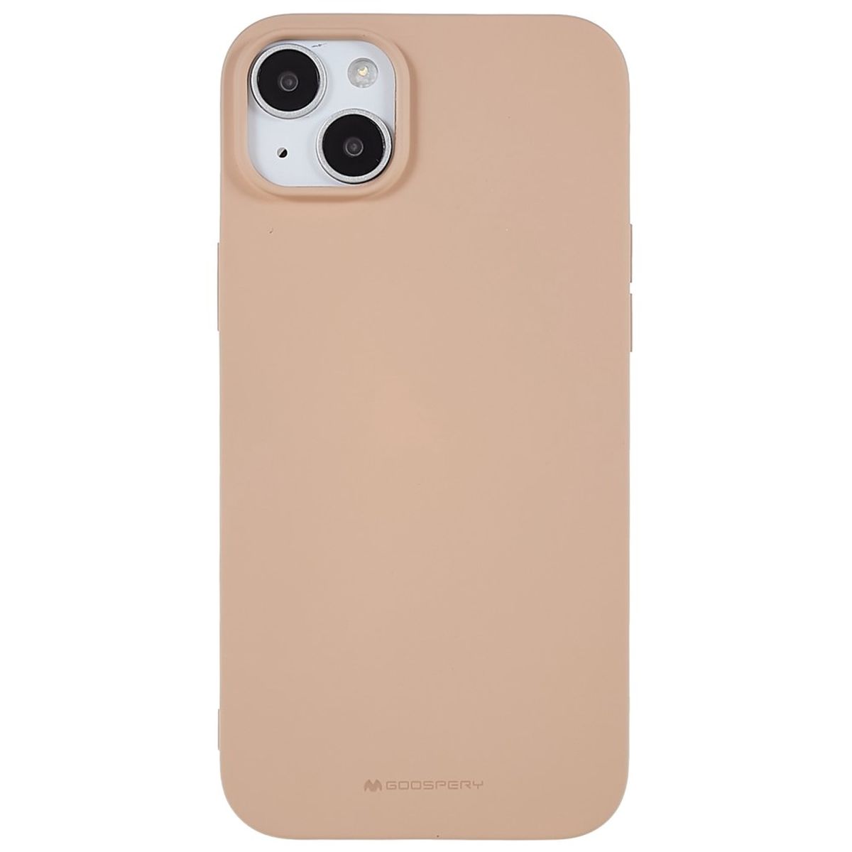 Hülle für Apple iPhone 14 Plus Handyhülle Silikon Case Cover Bumper Matt Beige
