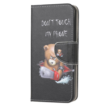 Hülle für Samsung Galaxy A51 Handyhülle Flip Case Cover Handytasche Motiv Bär