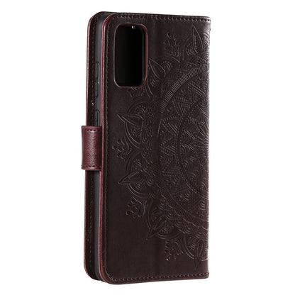 Hülle für Samsung Galaxy M13/M23 5G Handyhülle Flip Case Cover Mandala Braun