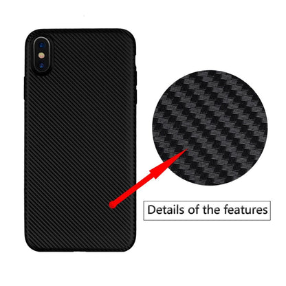 Hülle für Apple iPhone Xs Max Handyhülle Silikon Bumper Cover Case Carbonfarben