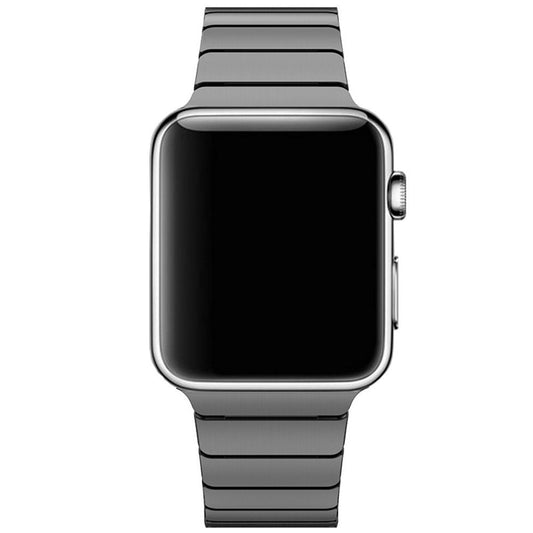 Gliederarmband für Apple Watch 49/45/44/42mm Band Series Ultra/8/7/6/SE Schwarz