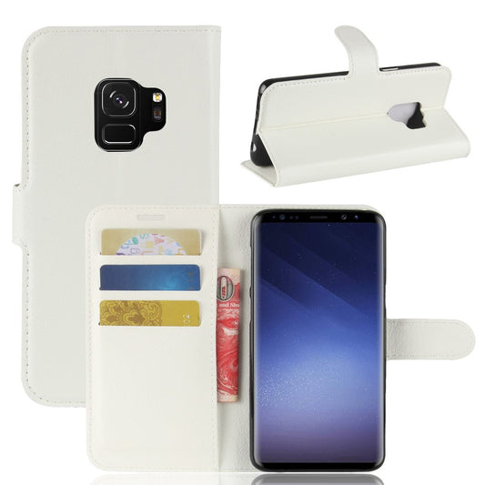 Hülle für Samsung Galaxy S9 Handyhülle Flip Case Schutz Tasche Weiß