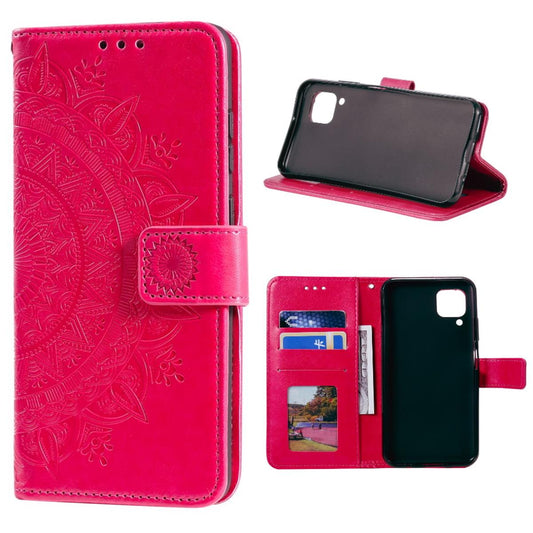 Hülle für Samsung Galaxy A42 5G Handyhülle Flip Case Cover Schutzhülle Mandala Pink