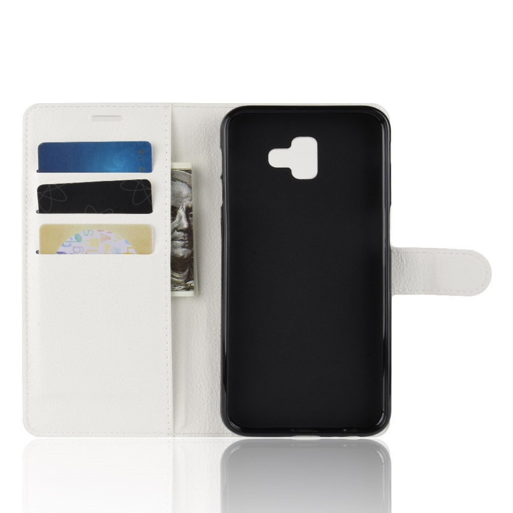 Hülle für Samsung Galaxy J6 Plus (+) Handyhülle Case Cover Etui Tasche Weiß