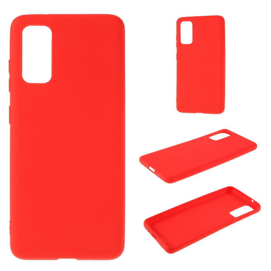 Hülle für Samsung Galaxy S20 FE Handyhülle Silikon Case Cover Schutzhülle Tasche Matt Rot