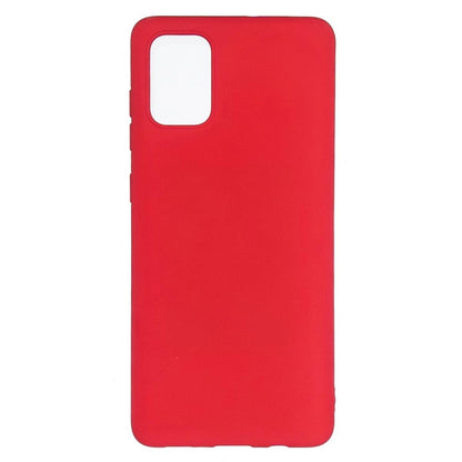 Hülle für Samsung Galaxy M31 Handyhülle Silikon Case Cover Schutzhülle Matt Rot