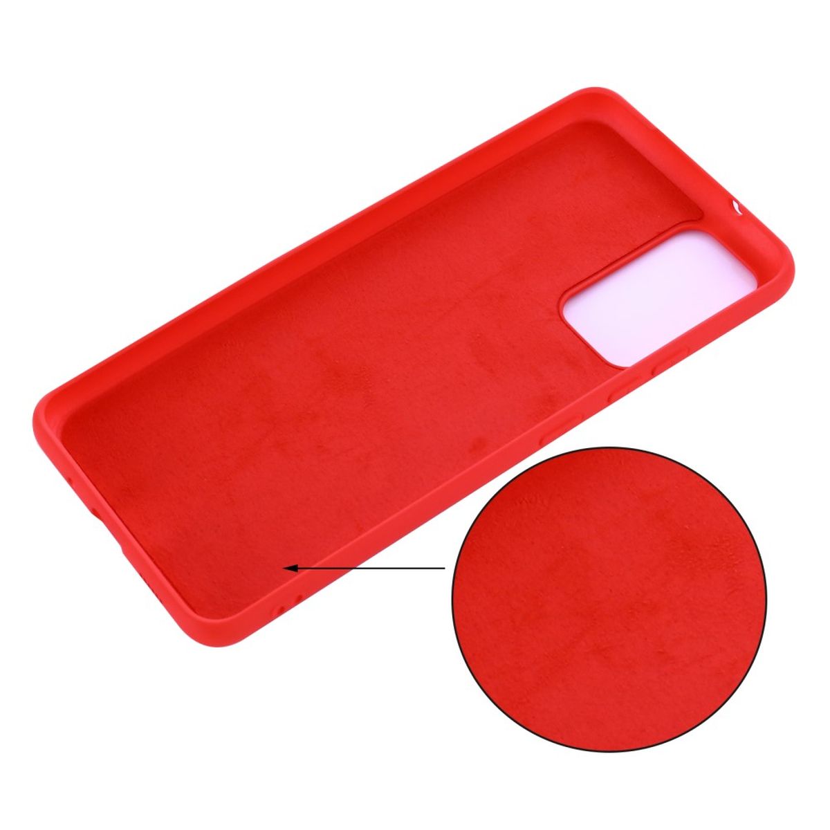 Hülle für Xiaomi 12/12X Handyhülle Silikon Case Cover Bumper Etui Matt Rot