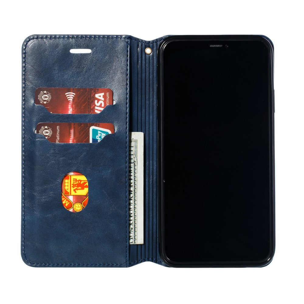 Hülle für Apple iPhone 11 Pro Max [6,5 Zoll] Handyhülle Etui Flip Case Schutzhülle Blau
