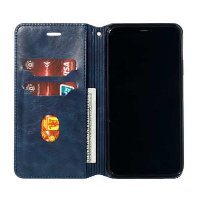 Hülle für Apple iPhone 11 Pro Max [6,5 Zoll] Handyhülle Etui Flip Case Schutzhülle Blau