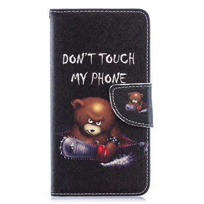 Hülle für Samsung Galaxy A40 Handyhülle Schutztasche Flip Cover Motiv Case Bär