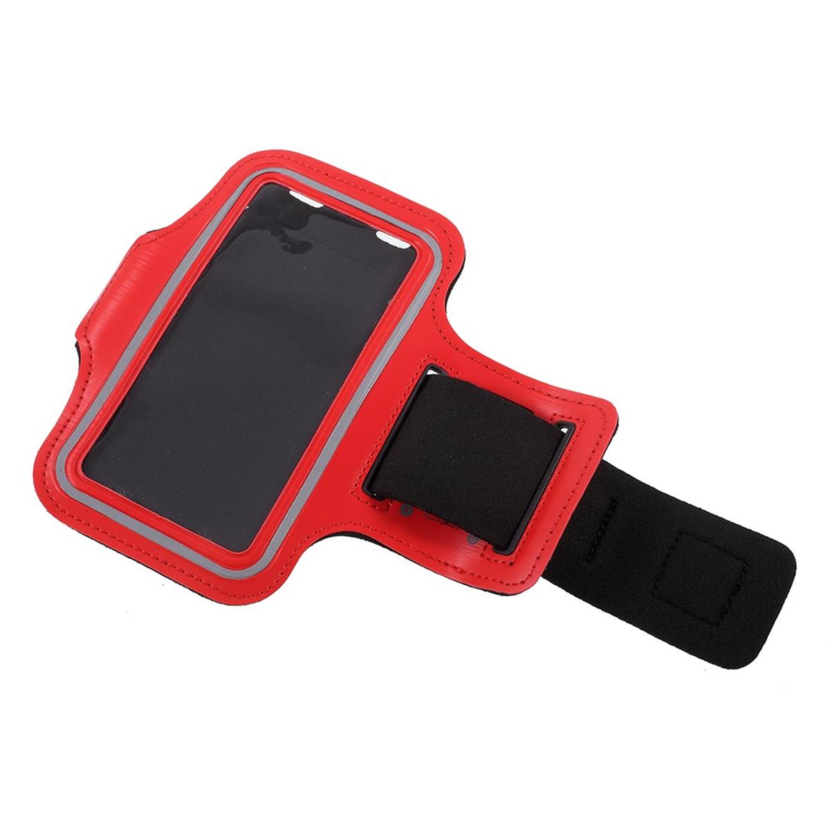 Universal Sport Armband Handy Tasche für Smartphones von 4,5" bis 5,85" Rot