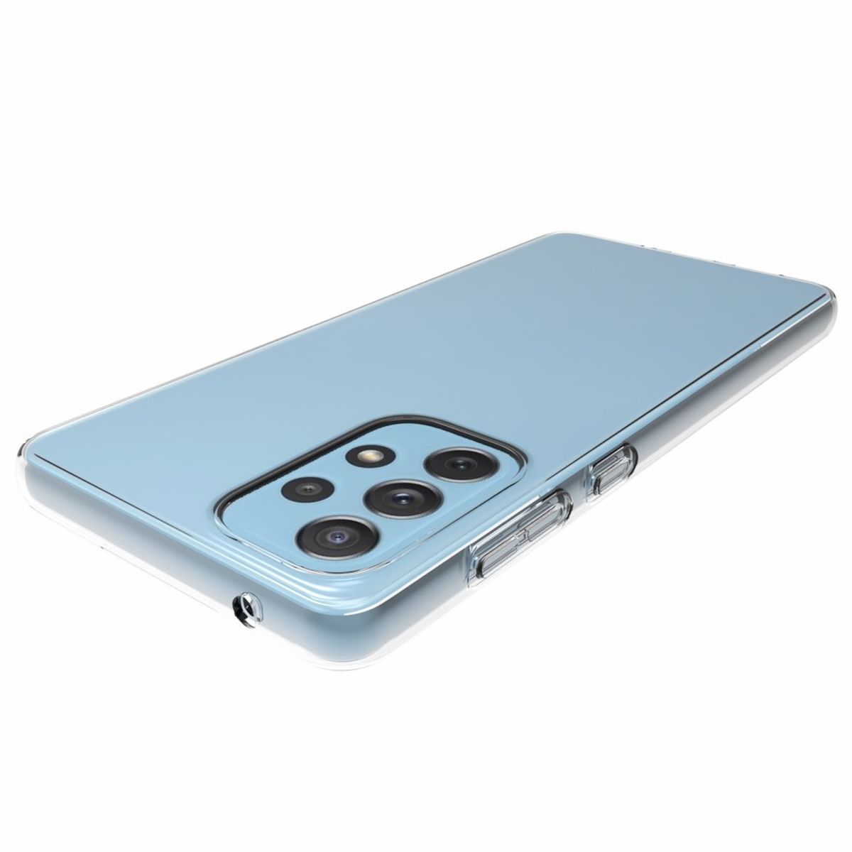 Hülle für Samsung Galaxy A73 5G Handyhülle Silikon Cover Case Bumper Etui klar