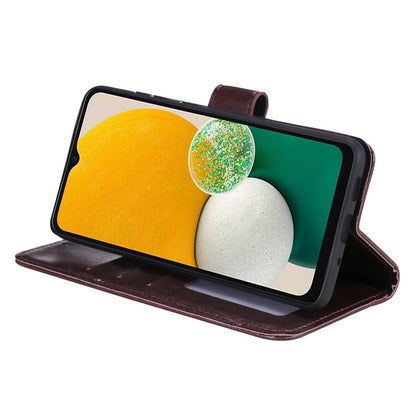 Hülle für Samsung Galaxy A13 4G Handyhülle Flip Case Cover Tasche Mandala Braun