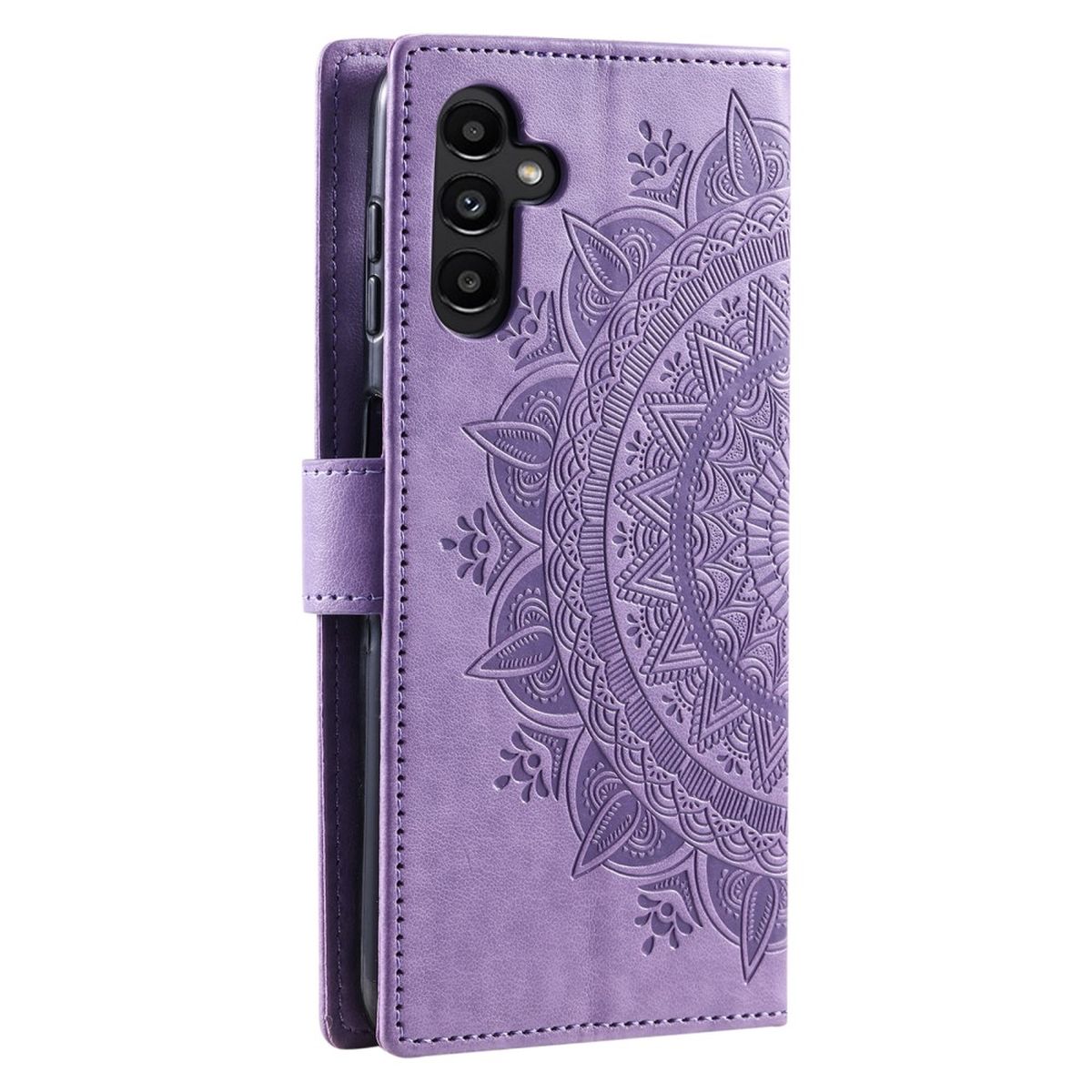 Hülle für Samsung Galaxy A34 5G Handyhülle Flip Case Cover Etui Mandala Lila