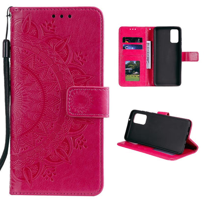 Hülle für Samsung Galaxy A72 Handyhülle Flip Case Cover Schutzhülle Tasche Mandala Pink