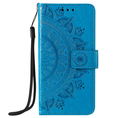 Hülle für Apple iPhone 12 Pro Max Handyhülle Flip Case Cover Etui Mandala Blau